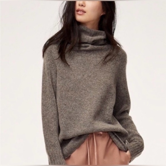 Aritzia Sweaters - Aritzia The Group Babaton Plutarch Sweater Merino Wool Oversized Cowl Turtleneck